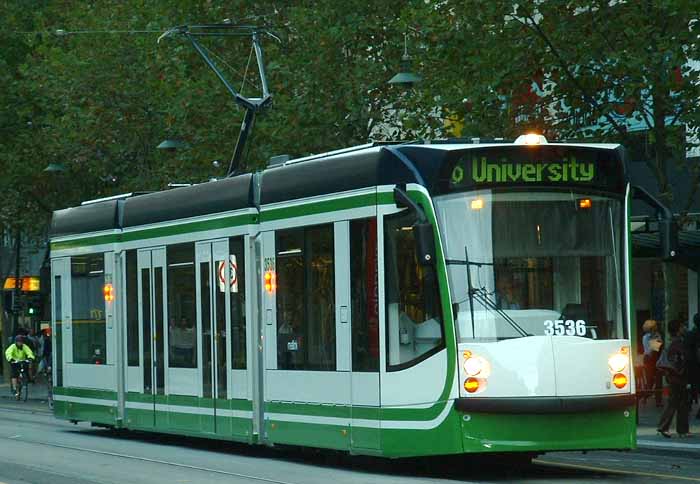 Melbourne M>Tram Siemens Combino 3536